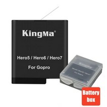 GoPro Hero 7 충전식 배터리 New samsung GoPro Hero 5 배터리 1180mAh AHDBT-501 GoPro 액세서리 Fit 카메라, For GoPro7 6 5