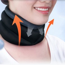 넥서포터 목 보조기 목 고정 지지대 넥 밴드 보호대 토마스 소프트 칼라 바른자세교정, 원터치 메모리폼 M