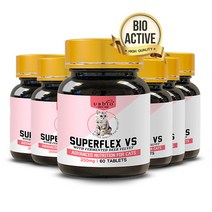 유비바이오 슈퍼플렉스 VS 고양이 영양제 녹용+홍삼+장어 60정X6 (1079)