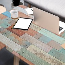 현대시트 한양 책상 식탁 테이블 가구 리폼 인테리어필름 1m + 에코필름 헤라, 21. 빈티지패널 멀티 ECLW478