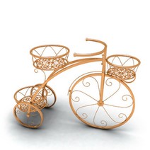 대성무역 빈티지 자전거 화분 받침대 랙 화분대 거실 카페 매장 인테리어 소품 골드 L027