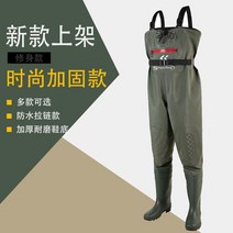도시어부 어부바지 포세이돈가슴장화방수 두꺼운 내마모성 겨울바다낚시 입는장화 물질 갯벌체험, 운동화의 크기에 따라 38, 육군 녹색 강화 버전