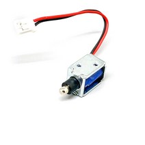 솔레노이드 밸브 DC 5V 미니 전자석 프레임 타입 푸시 풀 공유 파워 뱅크 전기 스마트 도어락 전자기 잠금 장치 3V 6V 233586