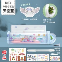 필통 다육이 플라스틱 원통 다육이 식물 키우기 초등학생 어린이, F개