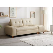 고밀도라텍스 쿠션감 3인용 가죽소파+스툴세트(4색) 고급 명품 푹신한 거실, 네이비/착석시 왼팔