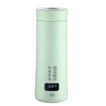 홍삼만들기 가정용 멀티쿠커 홍삼 달이기 약탕기 중탕기 스마트 온도 조절 컵 450ml 휴대용 전기 주전자, 01 Green_02 EU