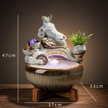 미니 분수대 자연 실내 친환경 천연 가습기 집안습도높이기 건조할때 폭포 개업 선물, 소 안개형