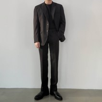 제스토 남자 세미 셋업 수트 4컬러 정장 캐주얼 자켓 블레이저 오버핏 슈트 양복 바지