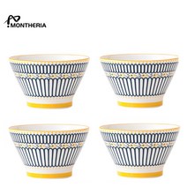 MONERIA 도자기그릇 예쁜그릇 라면 그릇냉면 그릇 세트 일본그릇 4P ZN, C02, 4개