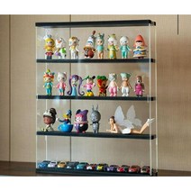 피규어진열대 아크릴 장식장 투명 진열장 피규어 진열대 디스플레이 건담 전시대, 길이 30cm 3 층 모델