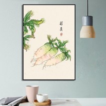 JINGHENG 고급 감나무그림 감그림 생기 캔버스 과일 인테리어 장식, 디자인 10_40x60