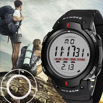 와일드맨 스포츠 군인 학생 방수 알람 큰 화면 전자 손목 시계