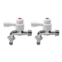 목욕탕수도꼭지 돌리는 가로형 수도꼭지 665548EA, 상품선택, 2.온수, 1개