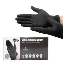 글러브써밋 니트릴장갑 블랙 M, 중(M), 100매입, 1개