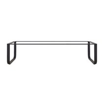 가구백서 좌식 거실 소파테이블 다리 라운드 철제 프레임, 1190X590, 블랙