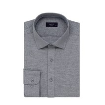 바찌 면혼방 기본 솔리드 슬림핏 긴소매 셔츠 그레이 VD1L3BS513G0