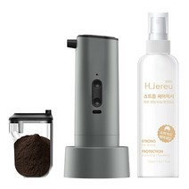 헤제르 전자흑채 D1 자동분사 남여 스마트 볼륨 헤어케어 커버 스프레이, 1세트, 본품:화이트_파우더:다크브라운