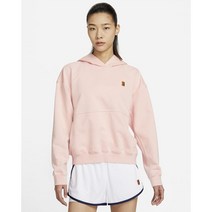 나이키 여성 테니스 겨울 긴팔 후드 코트 플리스 DC3581-800 따뜻한 셔츠 옷 테린이 여자 핑크, 기본
