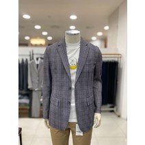 레노마 옴므 S/S 베이지 윈도우체크 기능성 캐쥬얼 스판 자켓/MJMBJ62A