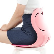 등받이 좌식의자 인피니티체어 바른자세 교정 국내산 와이드 허리받침대 지지대, 레드