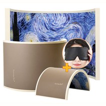 [사은품증정] KC인증 썬레이닥터 레자 인조가죽 큐어돔 원적외선 가정용 찜질 온열 돔사우나, 소형, [명화] 별이빛나는밤