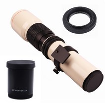 Lightdow-화이트 500mm/1000mm F/8 수동 망원 프라임 렌즈 캐논 니콘 소니 펜탁스 Olmpus DSLR 카메라 용, 빠른해외배송_Olympus