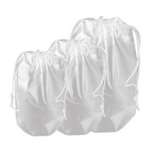 ForU777 투명 200개 주머니 비닐백 복 백색 조르개, 1개