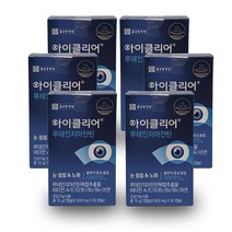 종근당건강 아이클리어 루테인 지아잔틴 눈침침 눈노화 눈건강(식물성캡슐) 6박스, 30캡슐