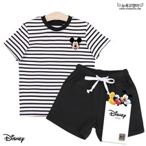 디즈니 상하복세트(블랙 스트라이프) G012 미키마우스