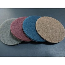 3M 원형 벨크로수세미/ 5인치 환/ 부직포수세미/ 후킷 DISC/ 찍찍이수세미, 청색(240방)