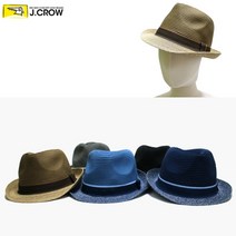 제이크로우 투톤 밀집 린넨 챙포인트 페도라 챙모자 JCCF 2TL1PC04, 블랙