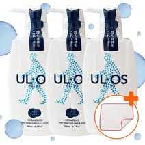 우르오스 남성용 올인원 바디워시 500ml 이케아 행주증정 스킨워시 클렌저 목욕 개운함 땀냄새제거, 3개