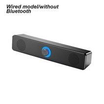 사운드 스피커 유선 3.5mm 사운드바 서라운드 LED 라이트 컴퓨터 라우드스피커, 350T