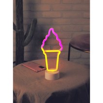 캠핑파티라이트 실리콘네온사인 다이소무드등 수면등 아이스크림무드등 네온사인 나래바, 초승달