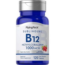 피핑락 Methylcobalamin 1000 메틸코발라민 비타민B12 메틸코발아민 120정, 메틸코발라민 비타민B12 120정