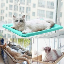 고양이 윈도우 해먹(민트) 캣타워DIY 고양이하우스 투명해먹