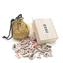 장기 판 말 셋트 일본식 목제 장기 고마 · 고마 봉투 굵은 굵은 글씨의 특선 장기 고마 오동나무 상자 들어가 (뒤 빨간색)에 고마 봉투 (육각) 포함 일본 직배송