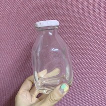 사각 우유 유리병 200ml 1박스 45개입 쥬스유리병, 실버_x000D_, 색상