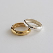 실버폭스 심플 밴드 실버반지 2color 골드 실버링 은반지 검지반지
