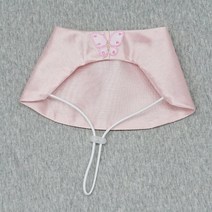 호나미네 핸드메이드 강아지 고양이 한복 노방 조바위, 핑크