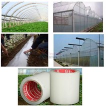 소형비닐하우스 농사용비닐 온실 여닫이창문고정 투명 필름 테이프 여분의 강한 저항 클리어, 2개 10cmx10m