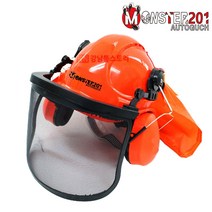 몬스터 안전모 톱작업보호장비 형광모 헬멧 보호구 하이바