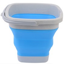 접이식 손잡이 바스켓 세차 캠핑 양동이 물통 5L 사각