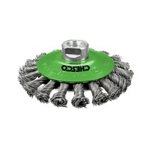 CHESCO 와이어 스텐 베벨브러시 CH100BS (M10아답터 포함) 스테인레스스틸 공업용 체스코