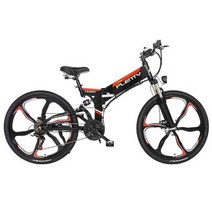 입문용 MTB 자전거 접이식 48V 26인치, 상세 페이지 참고, 26인치10AH45km블랙