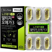 팔레오 닥터스노트 노르웨이 알티지 오메가3 31.5g (1 050mg x 30캡슐) x 3개, 30정, 30개
