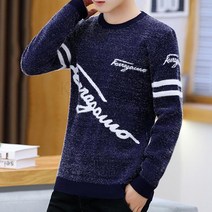 kirahosi 따뜻 남성 니트 스웨터 슬림 라운드넥 기모 추동 519호+덧신증정 CE12zf2y