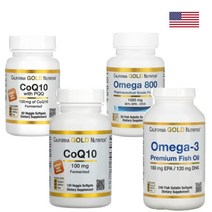 CGN 코큐텐 코엔자임Q10 100mg 외 오메가3 세트 옵션 캘리포니아골드뉴트리션, 1개, 코큐텐PQQ