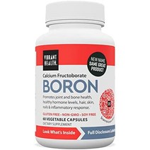 Vibrant Health 붕소 6mg 식물성 캡슐 60정, 답답하지 않은 포장