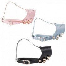 겁쟁이 소형견 강아지가죽입마개 산책훈련 애견미용 애완견머즐 펫티켓 행동교정 성견, 1개, 블루/M